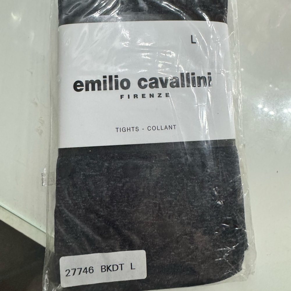 Emilio Cavallini Black Tights Size L